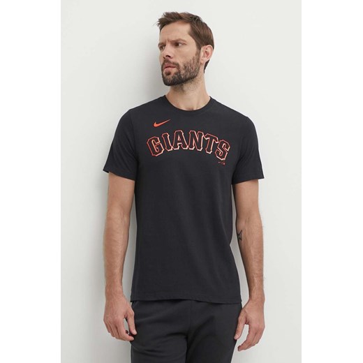 Nike t-shirt bawełniany San Francisco Giants męski kolor czarny z nadrukiem ze sklepu ANSWEAR.com w kategorii T-shirty męskie - zdjęcie 172534598