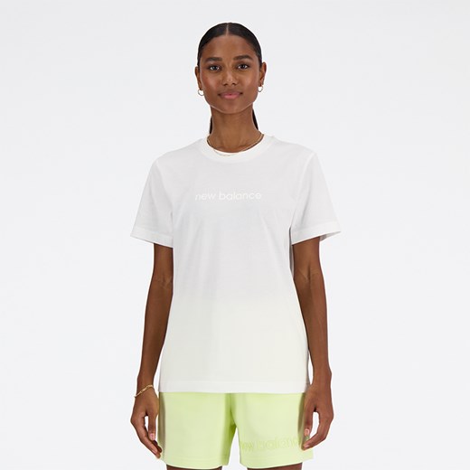 Koszulka damska New Balance WT41554WT – biała ze sklepu New Balance Poland w kategorii Bluzki damskie - zdjęcie 172534836