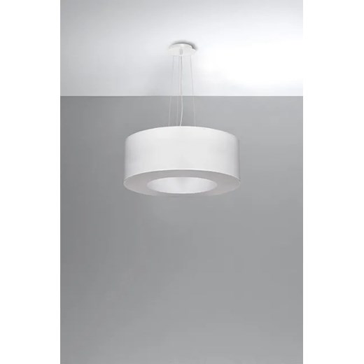 Biały designerski żyrandol z regulacją wysokości - EX692-Saturni Lumes One Size Edinos.pl
