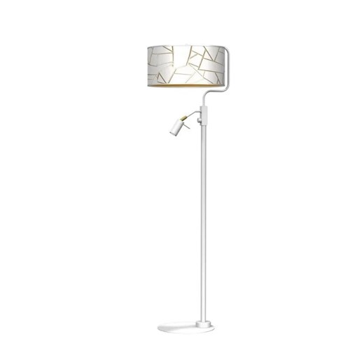 Biała lampa podłogowa glamour - K346-Azara ze sklepu Edinos.pl w kategorii Lampy podłogowe - zdjęcie 172535866