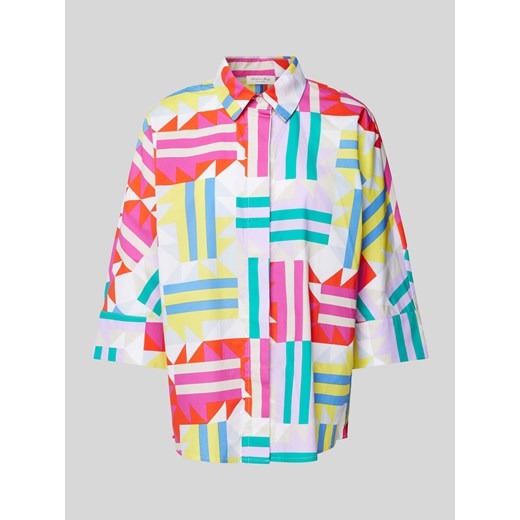 Bluzka w graficzny wzór ze sklepu Peek&Cloppenburg  w kategorii Koszule damskie - zdjęcie 172536567