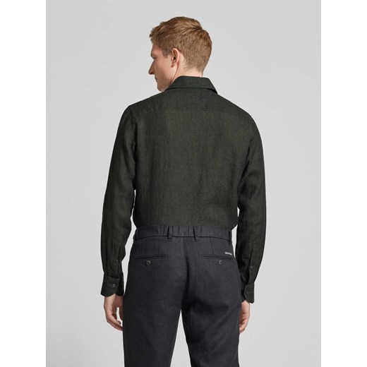 Koszula lniana o kroju slim fit z kołnierzykiem typu cutaway Profuomo 39 Peek&Cloppenburg