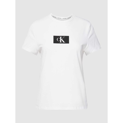 T-shirt z nadrukiem z logo ze sklepu Peek&Cloppenburg  w kategorii Bluzki damskie - zdjęcie 172536825