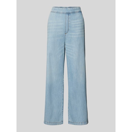 Kuloty jeansowe o luźnym kroju z elastycznym pasem ze sklepu Peek&Cloppenburg  w kategorii Spodnie damskie - zdjęcie 172536968