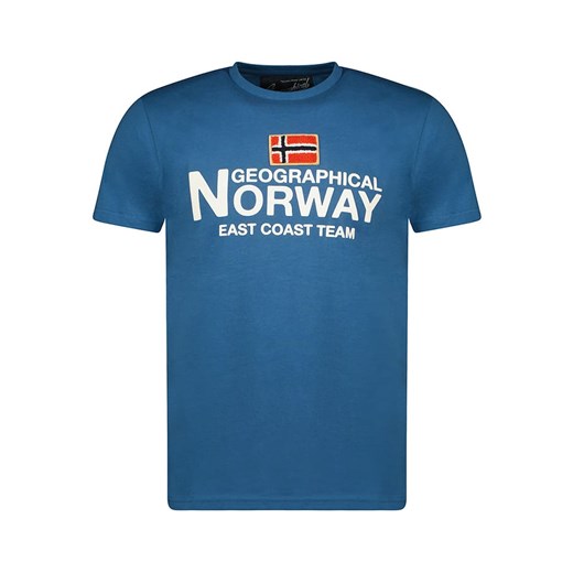 Geographical Norway Koszulka &quot;Jacky&quot; w kolorze niebieskim ze sklepu Limango Polska w kategorii T-shirty męskie - zdjęcie 172537188