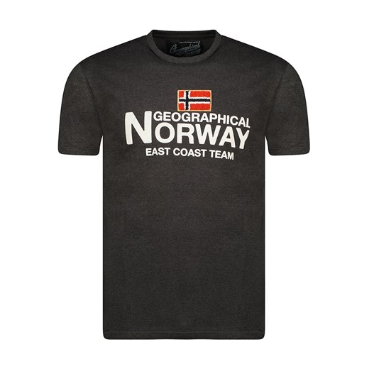Geographical Norway Koszulka &quot;Jacky&quot; w kolorze antracytowym ze sklepu Limango Polska w kategorii T-shirty męskie - zdjęcie 172537196