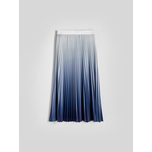 Reserved - Plisowana spódnica midi - jasnoniebieski ze sklepu Reserved w kategorii Spódnice - zdjęcie 172539406