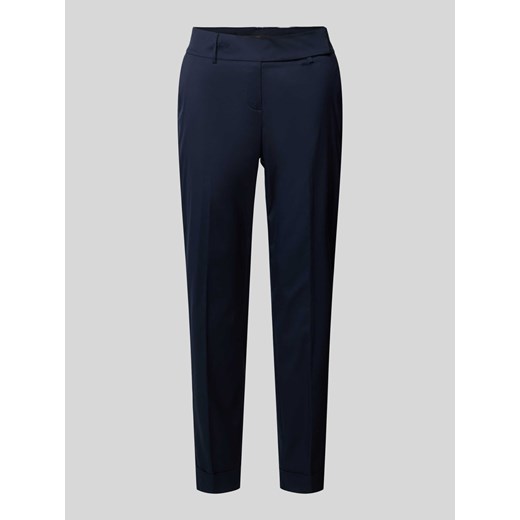 Spodnie materiałowe o kroju slim fit w kant ze sklepu Peek&Cloppenburg  w kategorii Spodnie damskie - zdjęcie 172540487
