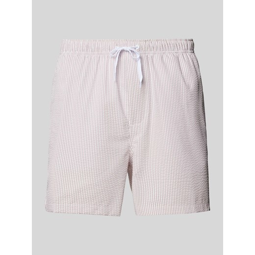 Spodenki kąpielowe z fakturowanym wzorem model ‘TED’ ze sklepu Peek&Cloppenburg  w kategorii Kąpielówki - zdjęcie 172540497
