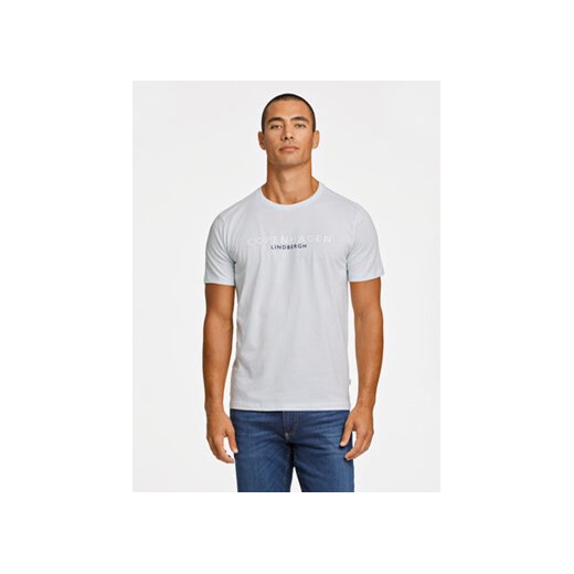 Lindbergh T-Shirt 30-400200 Błękitny Relaxed Fit ze sklepu MODIVO w kategorii T-shirty męskie - zdjęcie 172543289