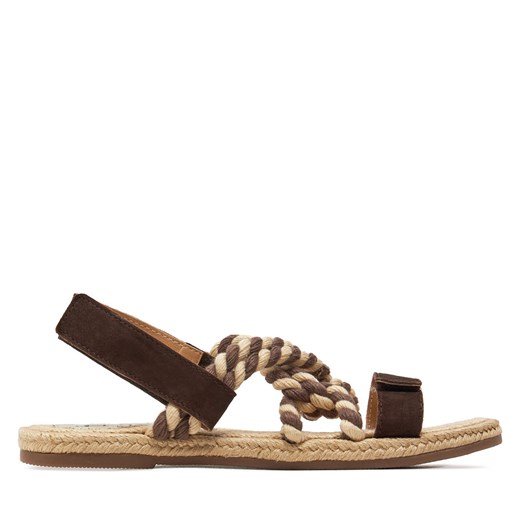 Espadryle Manebi Sandals P 7.8 Y0 Brązowy ze sklepu eobuwie.pl w kategorii Sandały damskie - zdjęcie 172543726