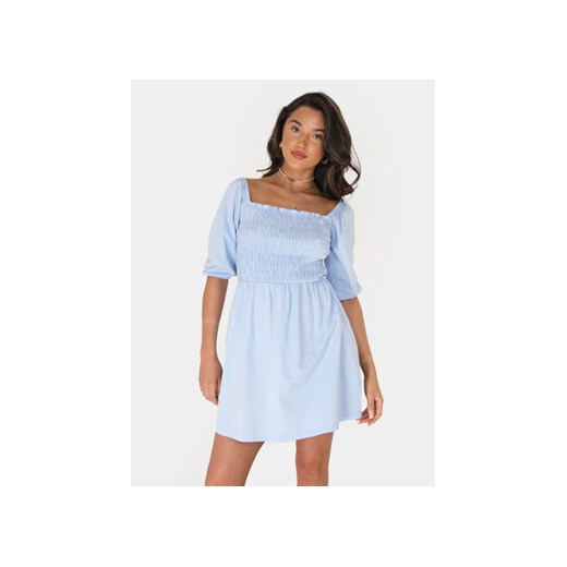 Brave Soul Sukienka letnia LDRJ-624FOLLEN Błękitny Straight Fit ze sklepu MODIVO w kategorii Sukienki - zdjęcie 172543816