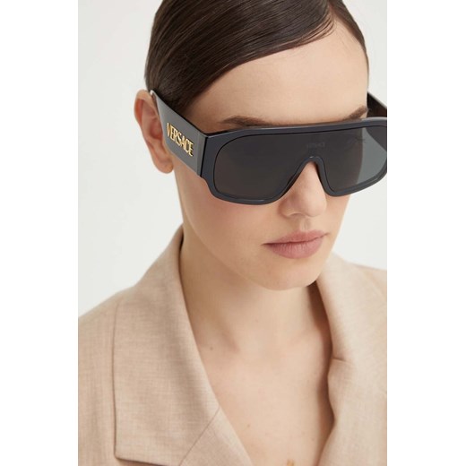 Versace okulary przeciwsłoneczne damskie kolor czarny Versace 33 ANSWEAR.com