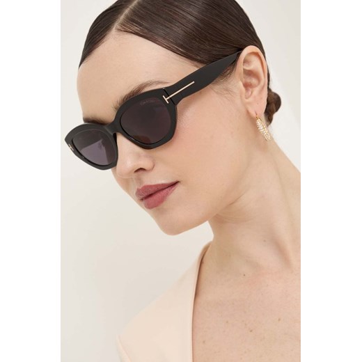 Tom Ford okulary przeciwsłoneczne damskie kolor czarny FT1086_5501A ze sklepu ANSWEAR.com w kategorii Okulary przeciwsłoneczne damskie - zdjęcie 172544638