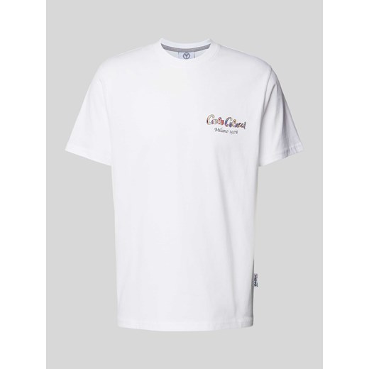 T-shirt z nadrukiem z logo ze sklepu Peek&Cloppenburg  w kategorii T-shirty męskie - zdjęcie 172546276