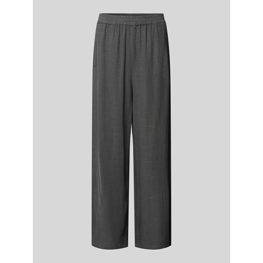 Spodnie z szeroką nogawką i elastycznym pasem ze sklepu Peek&Cloppenburg  w kategorii Spodnie damskie - zdjęcie 172546299