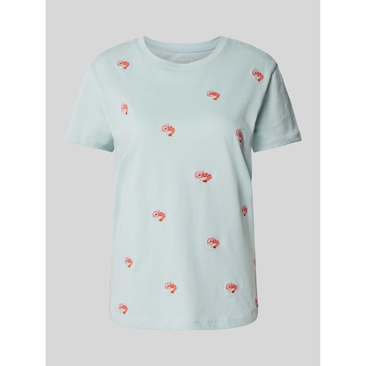 T-shirt we wzory na całej powierzchni ze sklepu Peek&Cloppenburg  w kategorii Bluzki damskie - zdjęcie 172546307