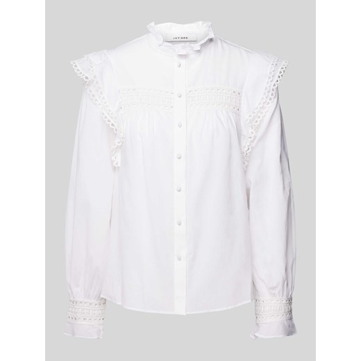 Bluzka ze stójką model ‘EVELINA’ ze sklepu Peek&Cloppenburg  w kategorii Koszule damskie - zdjęcie 172546388