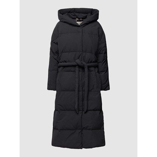 Płaszcz pikowany z paskiem w talii model ‘Puffer Mantel’ ze sklepu Peek&Cloppenburg  w kategorii Płaszcze damskie - zdjęcie 172546428