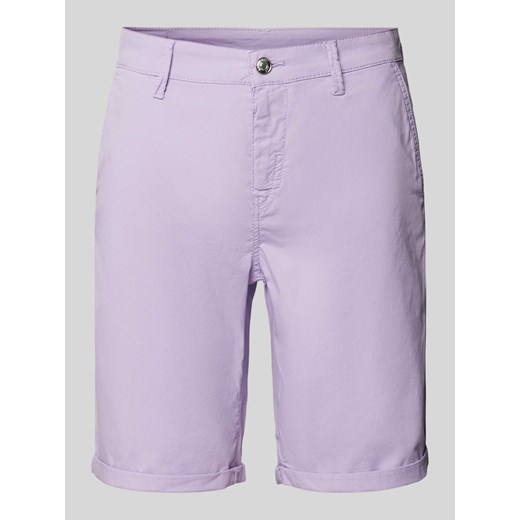 Szorty chinosy o kroju regular fit ze szlufkami na pasek ze sklepu Peek&Cloppenburg  w kategorii Szorty - zdjęcie 172546547