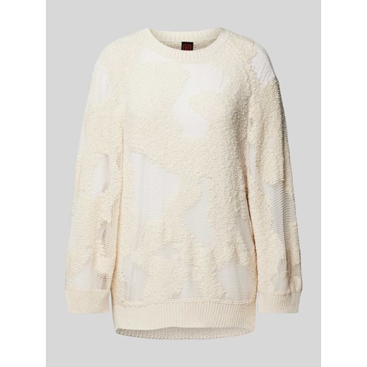 Sweter z półprzezroczystego materiału z okrągłym dekoltem ze sklepu Peek&Cloppenburg  w kategorii Swetry damskie - zdjęcie 172546628