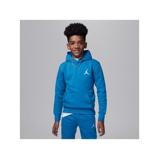 Bluza z kapturem dla dużych dzieci Jordan MJ Essentials Pullover Hoodie - Niebieski ze sklepu Nike poland w kategorii Bluzy chłopięce - zdjęcie 172547679