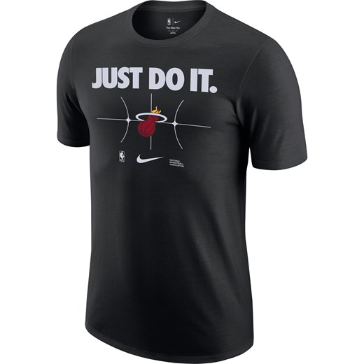 T-shirt męski Nike NBA Miami Heat Essential - Czerń ze sklepu Nike poland w kategorii T-shirty męskie - zdjęcie 172547695