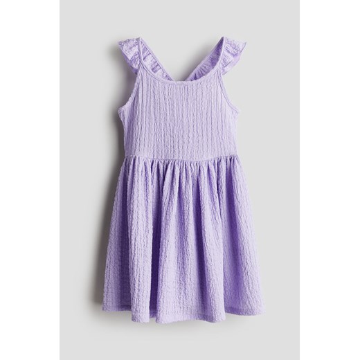 H & M - Dżersejowa sukienka z falbanami - Fioletowy ze sklepu H&M w kategorii Sukienki dziewczęce - zdjęcie 172547738