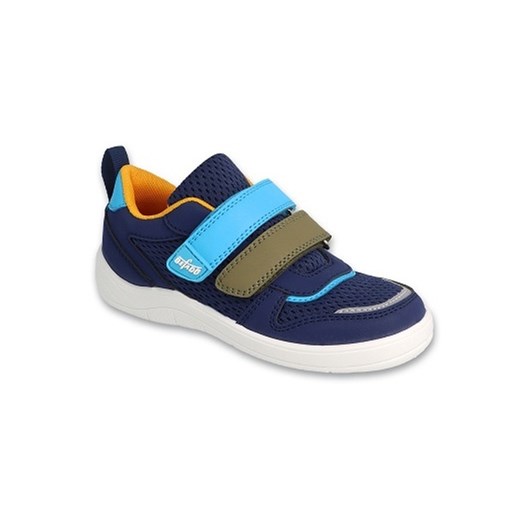 Befado obuwie dziecięce navy blue/orange 452X005 niebieskie ze sklepu ButyModne.pl w kategorii Buty sportowe dziecięce - zdjęcie 172548068