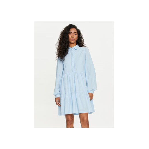 YAS Sukienka koszulowa Tia 26032815 Błękitny Regular Fit ze sklepu MODIVO w kategorii Sukienki - zdjęcie 172548626