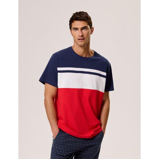 Koszulka NAUTTI RIDGES Czerwony-Granat M ze sklepu Diverse w kategorii T-shirty męskie - zdjęcie 172549097