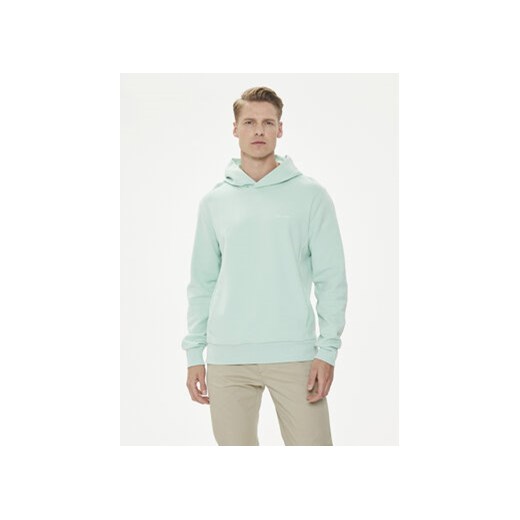 Calvin Klein Bluza Micro Logo K10K109927 Zielony Regular Fit ze sklepu MODIVO w kategorii Bluzy męskie - zdjęcie 172550166