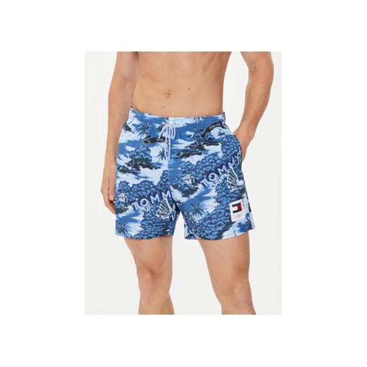 Tommy Hilfiger Szorty kąpielowe UM0UM03150 Niebieski Regular Fit ze sklepu MODIVO w kategorii Kąpielówki - zdjęcie 172550258