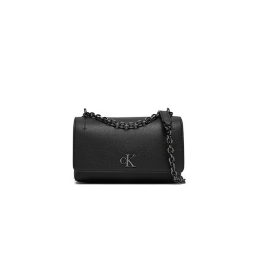 Calvin Klein Jeans Torebka Minimal Monogram Ew K60K612233 Czarny ze sklepu MODIVO w kategorii Listonoszki - zdjęcie 172550427
