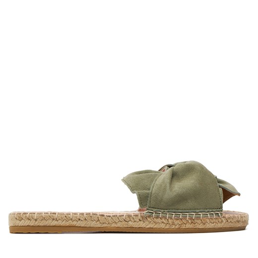 Espadryle Manebi Hamptons Sandals With Knot W 0.1 JK Zielony ze sklepu eobuwie.pl w kategorii Espadryle damskie - zdjęcie 172550975