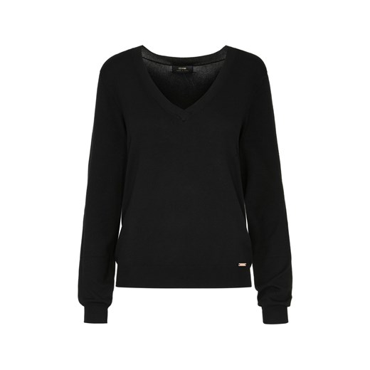 Czarny sweter z dekoltem V-neck Ochnik One Size OCHNIK promocja