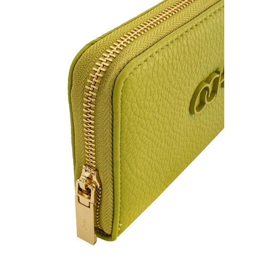 Duży limonkowy portfel damski z logo Ochnik One Size OCHNIK