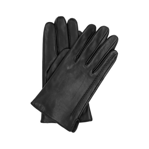 Czarne skórzane rękawiczki męskie Ochnik One Size OCHNIK okazja