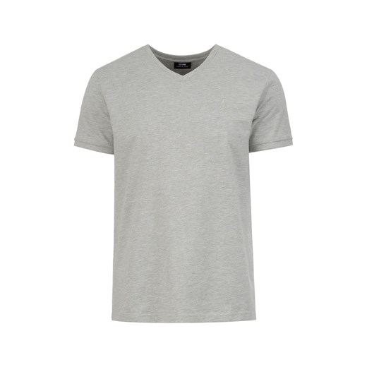 Szary basic T-shirt męski z logo Ochnik One Size okazyjna cena OCHNIK