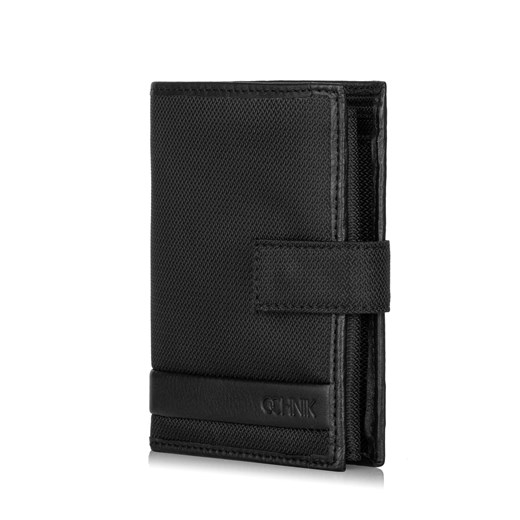 Czarny rozkładany portfel męski Ochnik One Size promocyjna cena OCHNIK