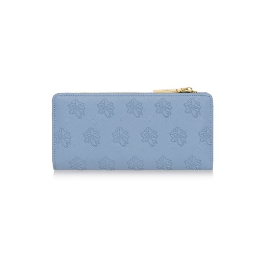 Duży błękitny portfel damski z tłoczeniem Ochnik One Size promocja OCHNIK