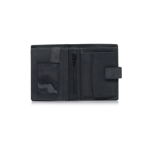 Czarny skórzany portfel męski PORMS-0543-99(W23) Ochnik One Size OCHNIK