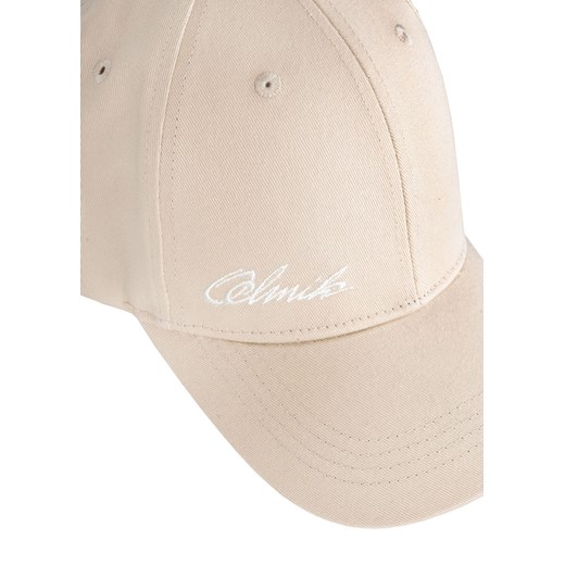 Beżowa czapka z daszkiem z logo Ochnik One Size okazyjna cena OCHNIK