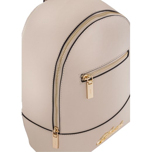 Kremowy plecak damski z logo Ochnik One Size okazyjna cena OCHNIK