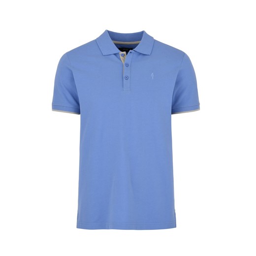 Niebieska koszulka polo męska Ochnik One Size okazyjna cena OCHNIK