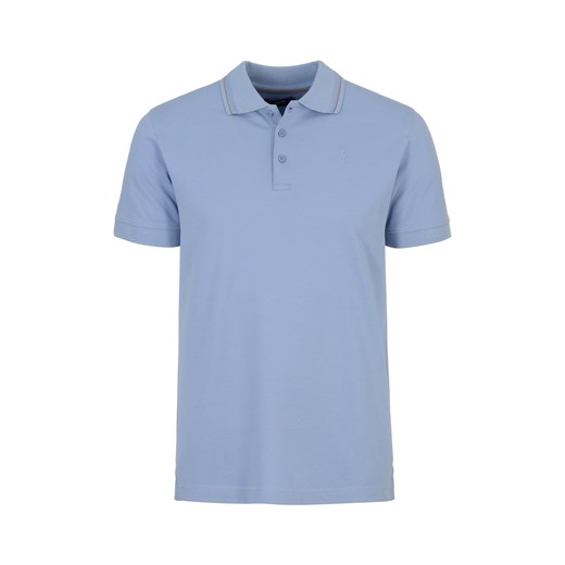 Błękitna koszulka polo z logo Ochnik One Size OCHNIK okazyjna cena
