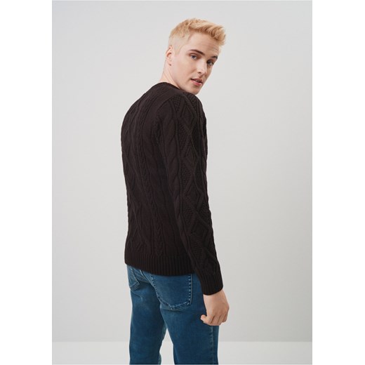 Czarny sweter męski Ochnik One Size OCHNIK okazyjna cena