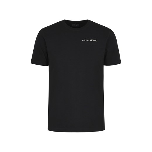 Czarny basic T-shirt męski z logo marki OCHNIK Ochnik One Size OCHNIK
