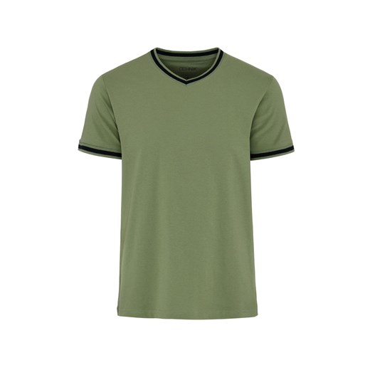 T-shirt męski zielony Ochnik z krótkim rękawem 