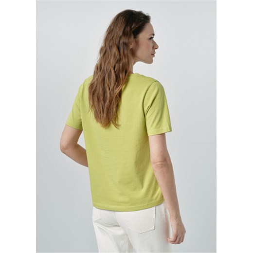 Limonkowy T-shirt damski basic Ochnik One Size OCHNIK